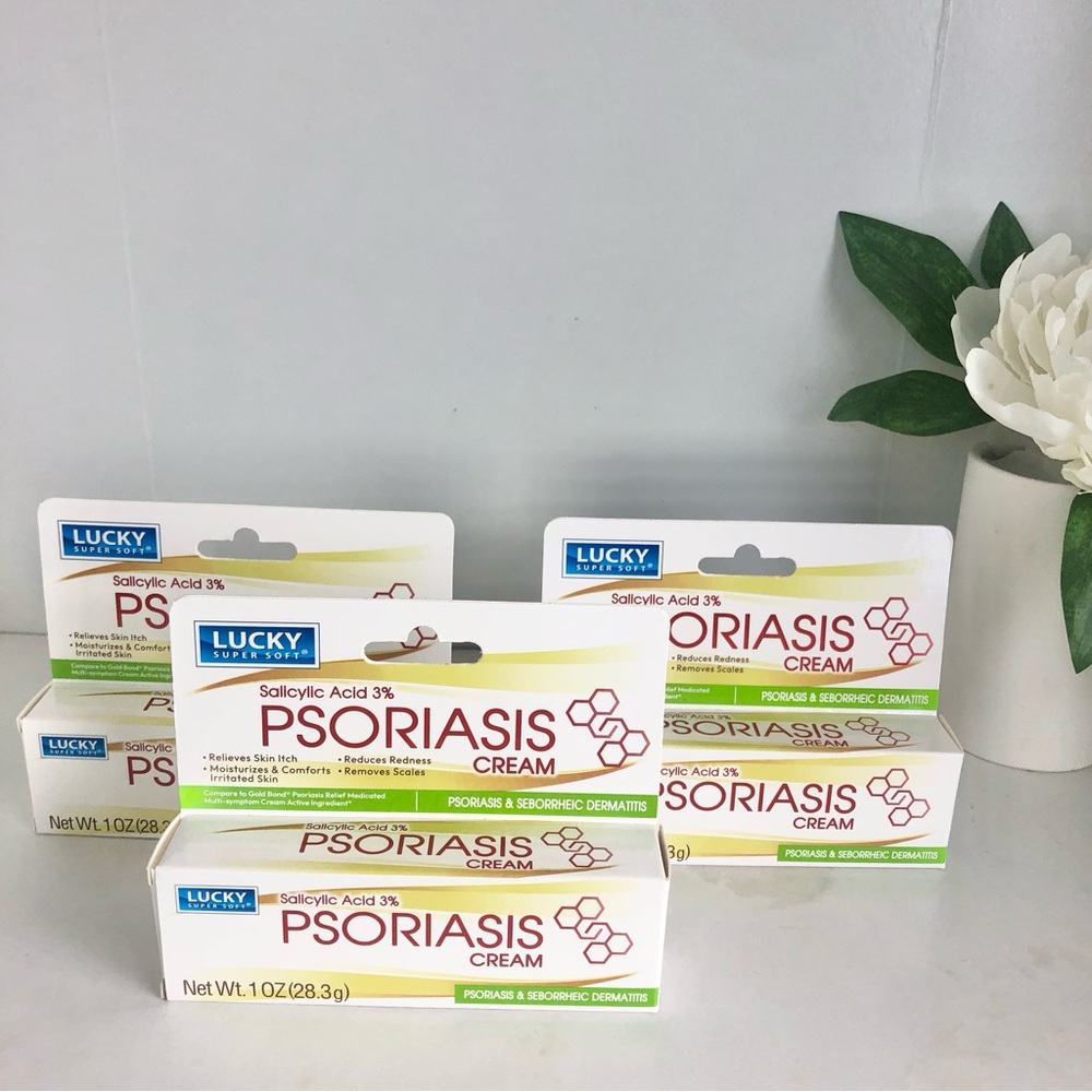 Psoriasis Relief Cream LOT OF 3  Treatment Moisturizer Soothing Brand New
